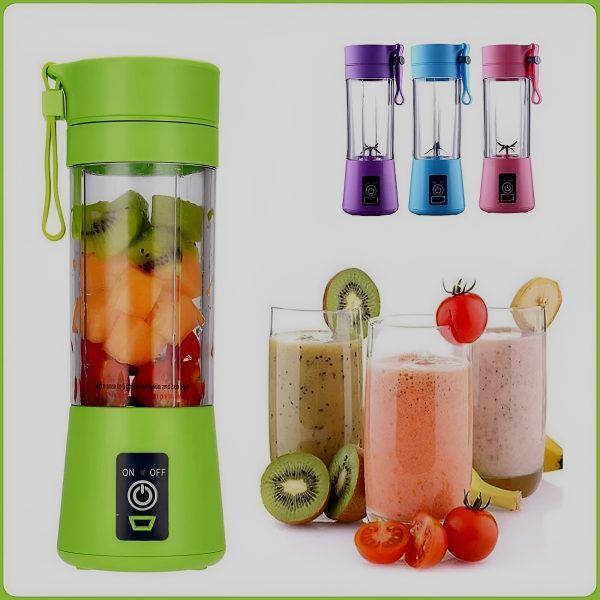 Portable USB Juicer Blender 380ml 6-Blade Smoothie Maker